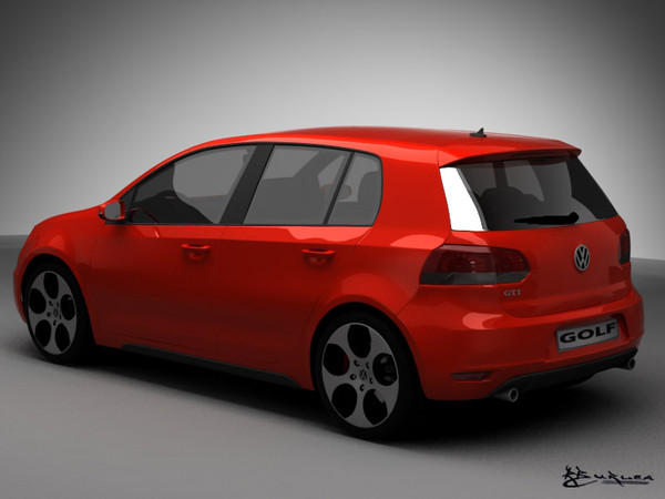 volkswagen golf gti pack 3d model - Volkswagen Golf GTI  Pack by rburlea